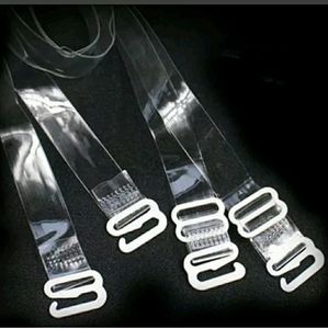 2 pair SPARE TRANSPARENT BRA STRAPS